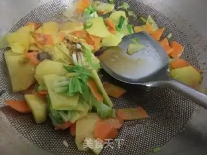 Make Carrot with potatoes step 3