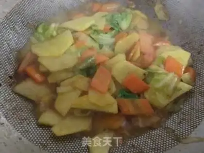 Make Carrot with potatoes step 4