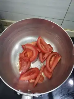 Make Tomato cheese and egg soup step 1