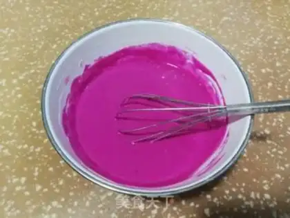 Make Flamingo waffles step 4