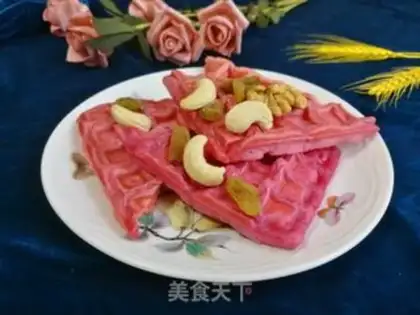 Make Flamingo waffles step 8