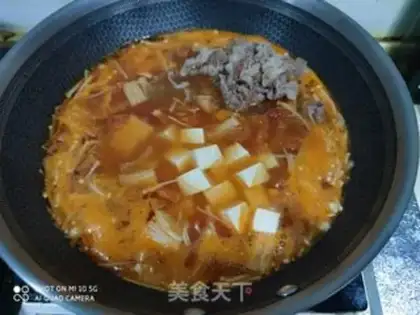 Make Tomato tofu fat cow soup step 6
