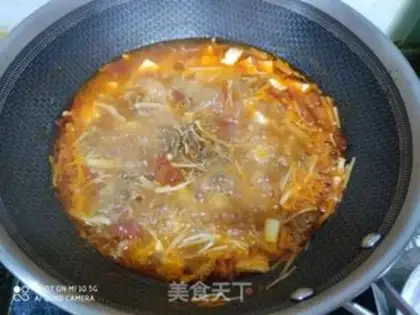 Make Tomato tofu fat cow soup step 7