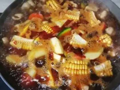 Make Chicken leg and stew step 16