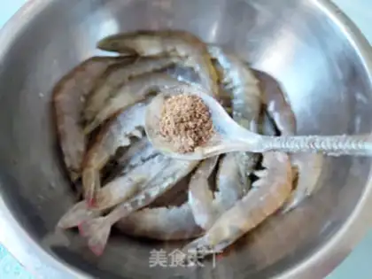 Make Air fryed pepper shrimp step 6