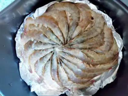 Make Air fryed pepper shrimp step 9