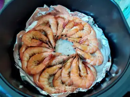 Make Air fryed pepper shrimp step 10