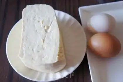 Make Tofu fried eggs step 0