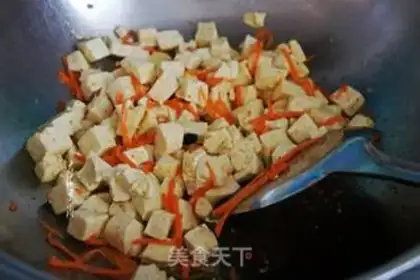 Make Tofu fried eggs step 6