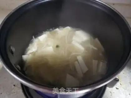 Make Pink tofu soup step 3