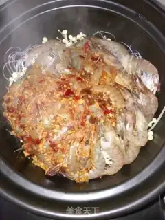 Make Garlic fan shrimp step 9