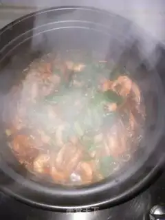 Make Garlic fan shrimp step 11
