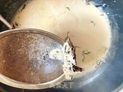 Make Caramel red soy tea step 4