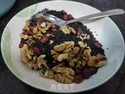 Make Black sesame peanut walnut step 4