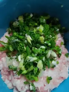 Make Three fresh fried dumplings step 2