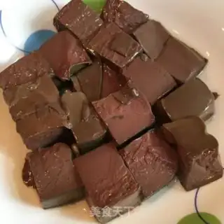 Make Duck blood fan soup step 1