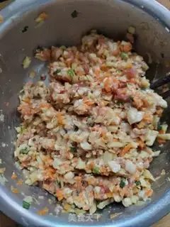 Make Three fresh fried dumplings step 6