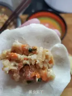 Make Three fresh fried dumplings step 7