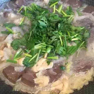 Make Duck blood fan soup step 9