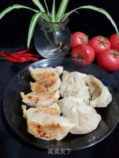 Make Three fresh fried dumplings step 15