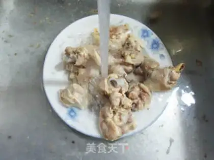 Make radish, fried chicken step 3