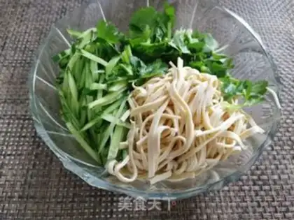 Make cucumber tofu step 4