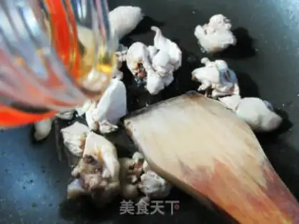 Make radish, fried chicken step 4