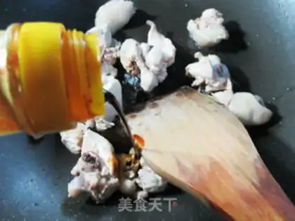 Make radish, fried chicken step 5