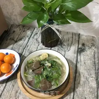 Make Duck blood fan soup step 12