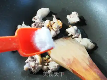 Make radish, fried chicken step 6