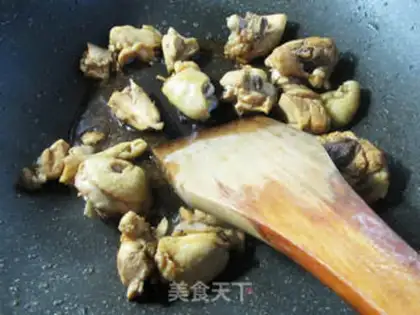 Make radish, fried chicken step 7