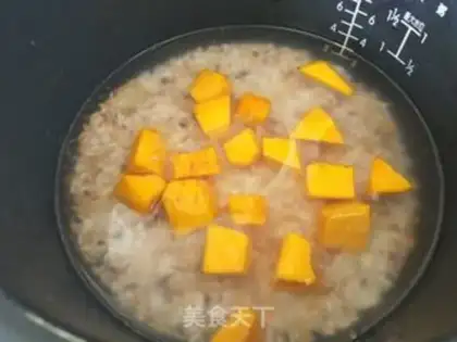 Make Pumpkin rice step 2