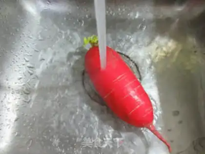 Make Egg dumpling radish soup step 1
