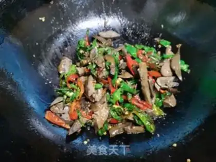 Make Double pepper fried duck liver step 3