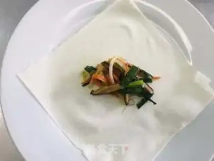 Make Spring rolls step 10