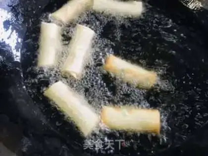 Make Spring rolls step 14