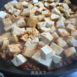 Make Spicy meat and black tofu step 8
