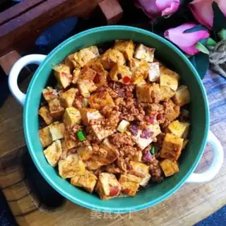 Make Spicy meat and black tofu step 10