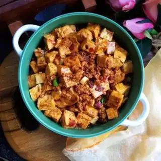 Make Spicy meat and black tofu step 11