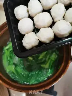 Make Spring food fishball soup step 5