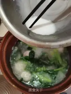 Make Spring food fishball soup step 6
