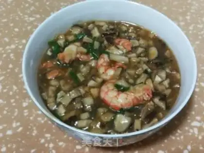 Make Pumpkin noodles for mushroom shrimp step 8