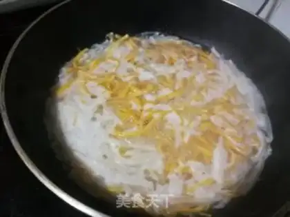 Make Pumpkin noodles for mushroom shrimp step 10