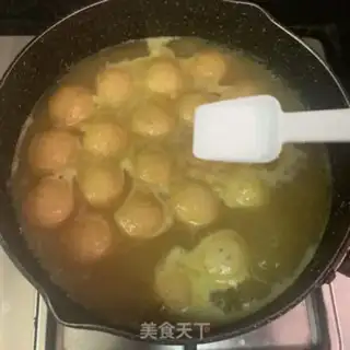 Make Curry fishballs step 4