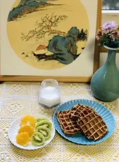 Make oatmeal waffles step 8