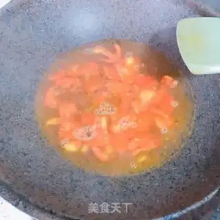 Make Tomato tofu fan soup step 2
