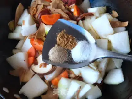 Make Seameat melon soup step 7