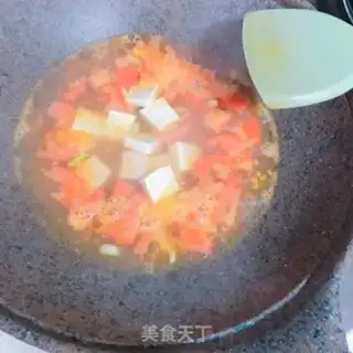Make Tomato tofu fan soup step 3