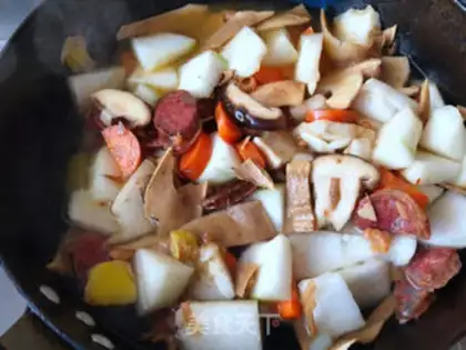 Make Seameat melon soup step 8