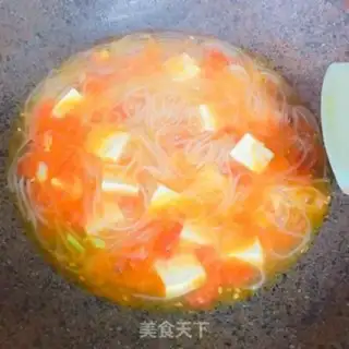 Make Tomato tofu fan soup step 6